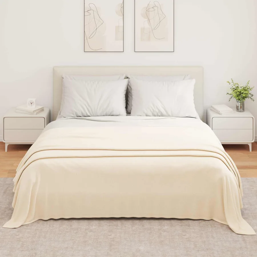 Couvertures à jeter 6 pcs Crème 350 x 270 cm Toison - 3