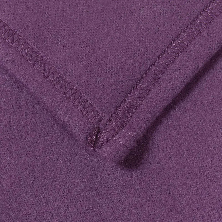 Jeté Violet 270 x 240 cm Toison - 5
