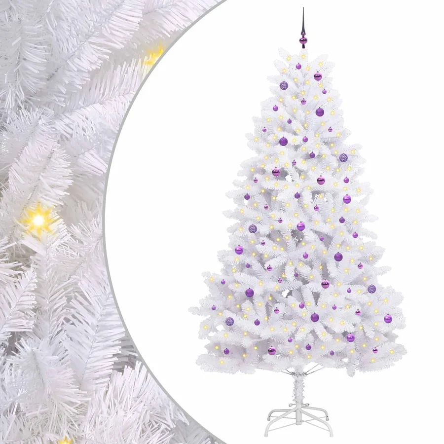 Sapin de Noël Artificiel à Branches Articulées Blanc 270 cm - 2
