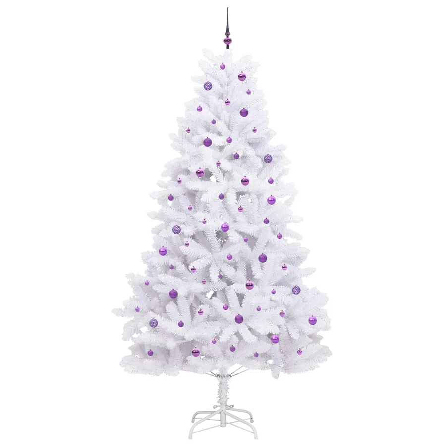 Sapin de Noël Artificiel à Branches Articulées Blanc 270 cm - 4