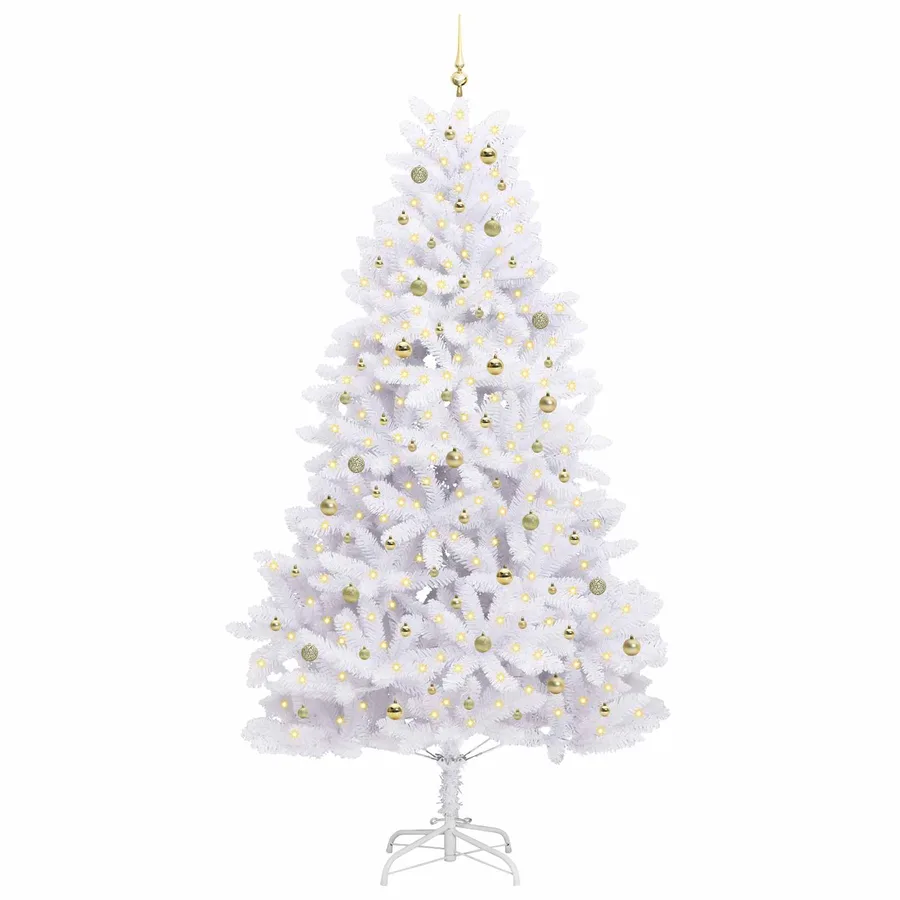 Sapin de Noël Artificiel à Branches Articulées Blanc 270 cm - 3