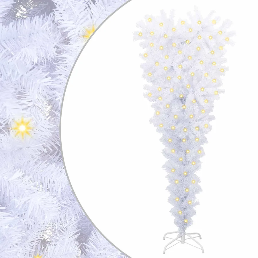 Sapin de Noël artificiel avec 150 LED Blanc 120 cm PVC et Acier - 2