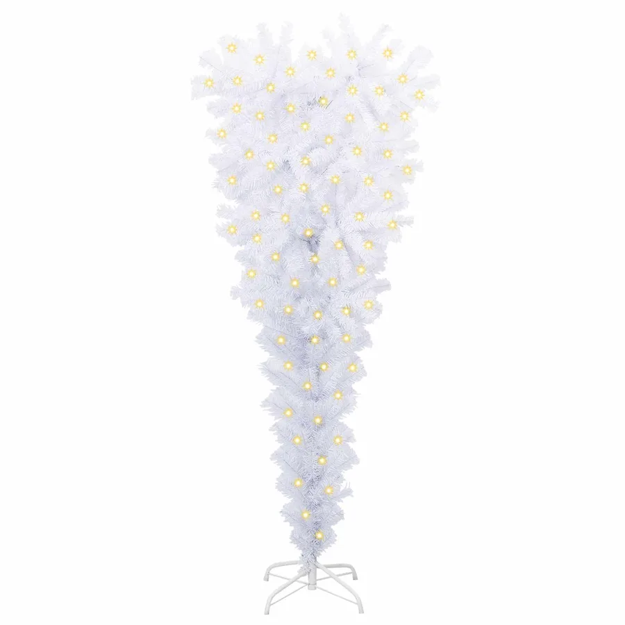 Sapin de Noël artificiel avec 150 LED Blanc 120 cm PVC et Acier - 3
