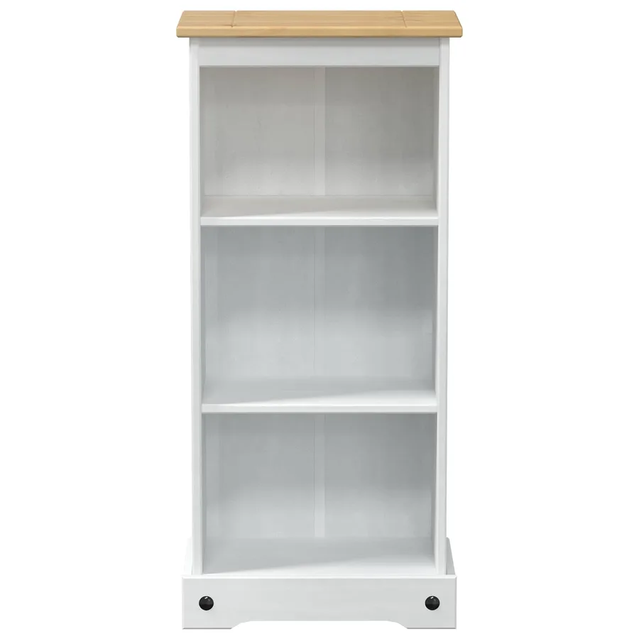 Bibliothèque Blanc 46 x 29 x 100 cm Pin massif - 4