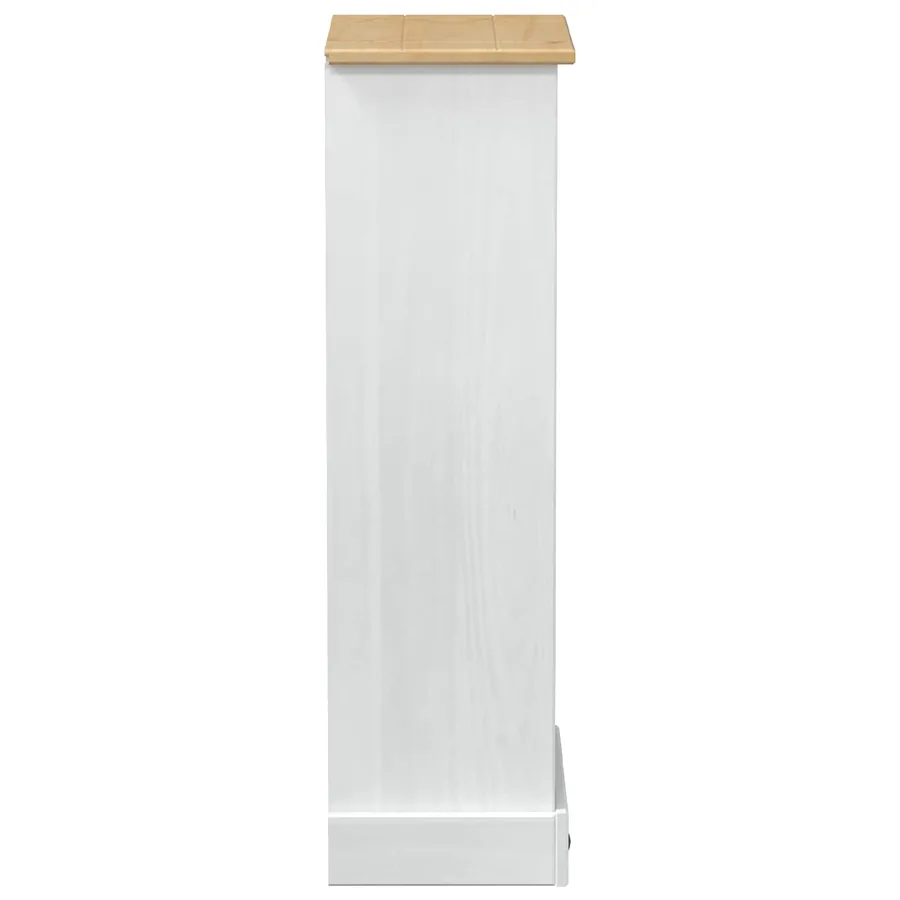 Bibliothèque Blanc 46 x 29 x 100 cm Pin massif - 5