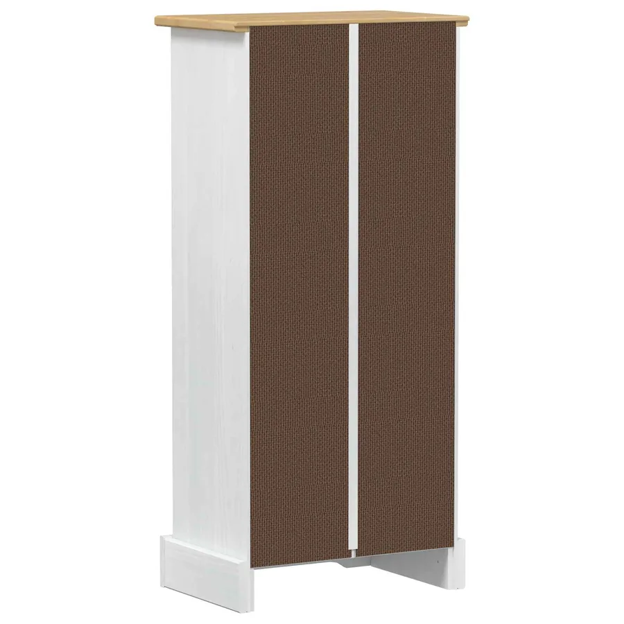 Bibliothèque Blanc 46 x 29 x 100 cm Pin massif - 6