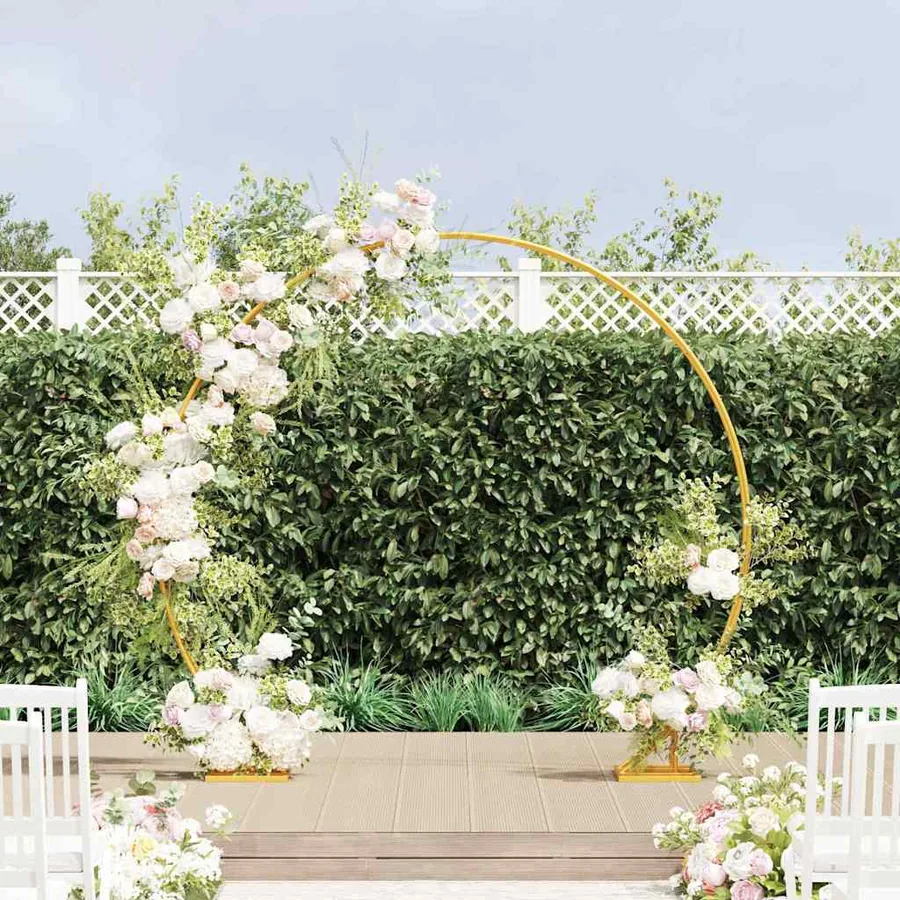 Arche de mariage Doré 220 x 45 x 200 cm Acier
