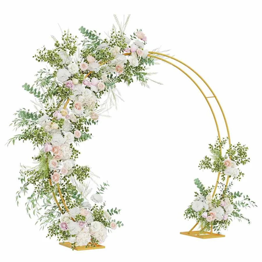 Arche de mariage Doré 220 x 45 x 200 cm Acier - 3