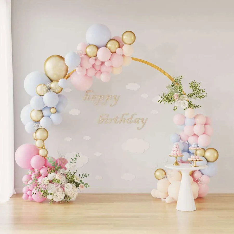 Arche de mariage Doré 220 x 45 x 200 cm Acier - 4