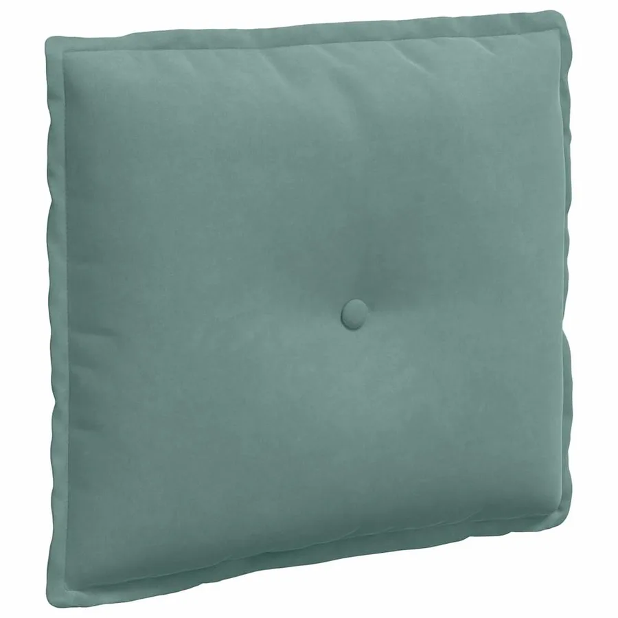 Coussin de Dos Vert Mer 50 x 45 cm Tissu en velours côtelé - 2