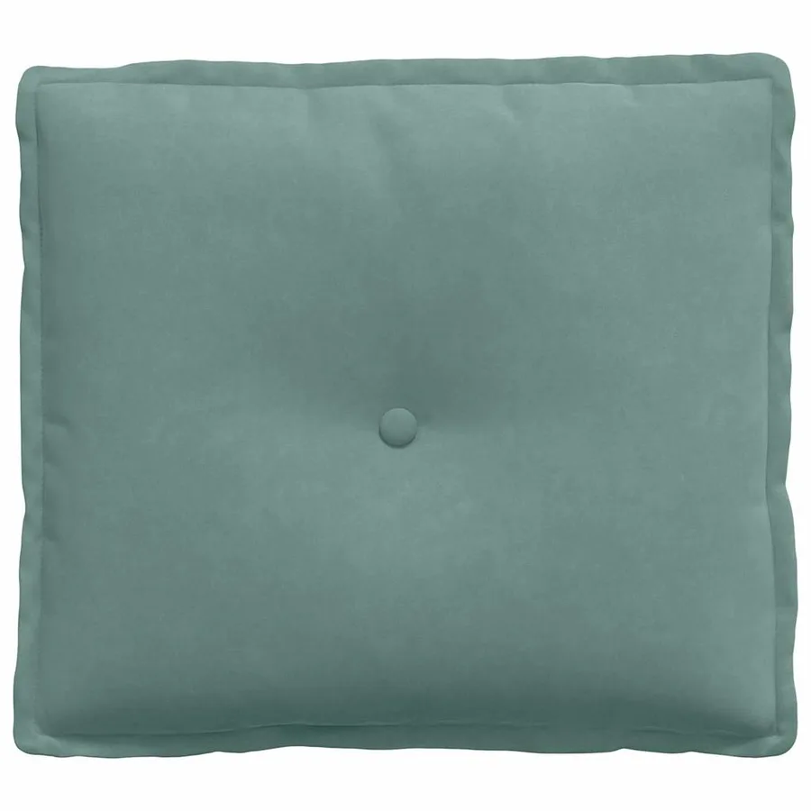 Coussin de Dos Vert Mer 50 x 45 cm Tissu en velours côtelé - 5