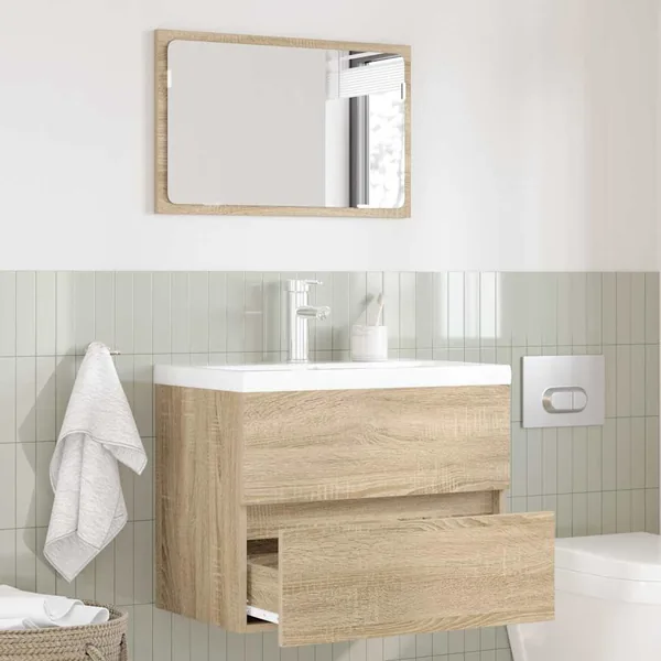 Ensemble de mobilier de salle de bain avec tiroir Chêne Sonoma