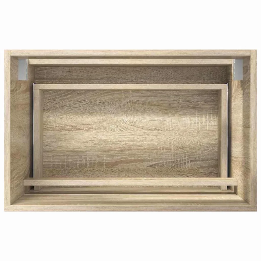 Ensemble de mobilier de salle de bain avec tiroir Chêne Sonoma - 11