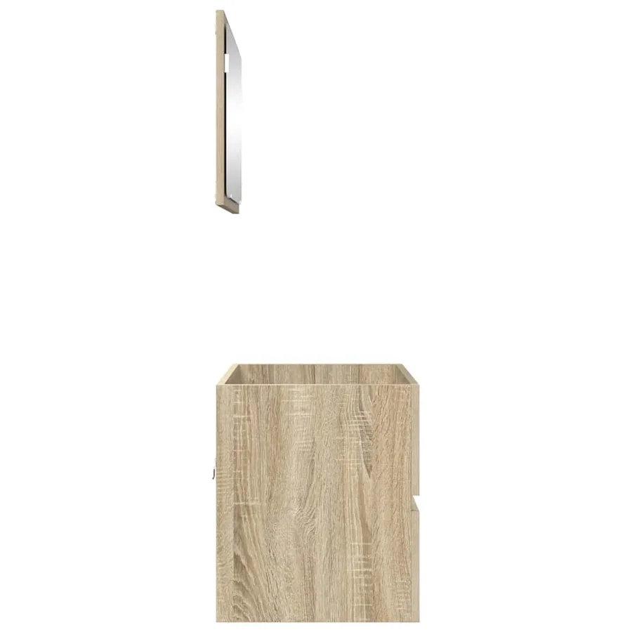 Ensemble de mobilier de salle de bain avec tiroir Chêne Sonoma - 9