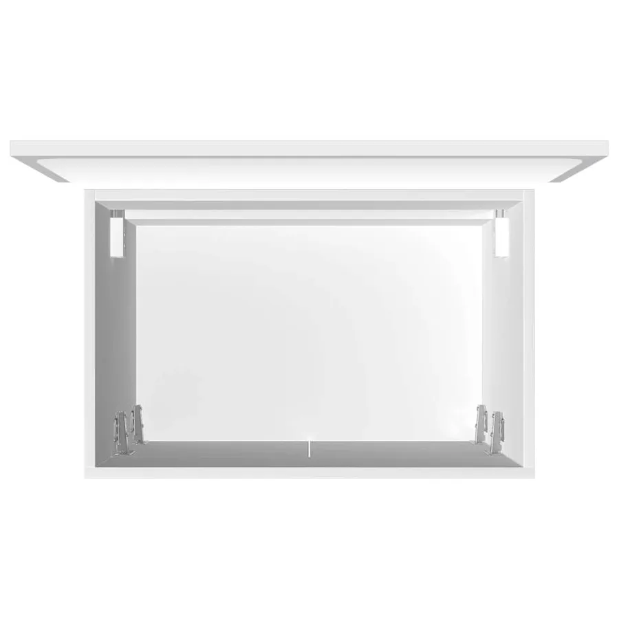 Ensemble de meubles salle de bain 2 pcs Blanc Bois d'ingénierie - 15