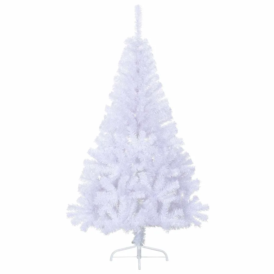 Sapin de Noël artificiel avec 150 LED Blanc 150 cm PVC et Acier - 6