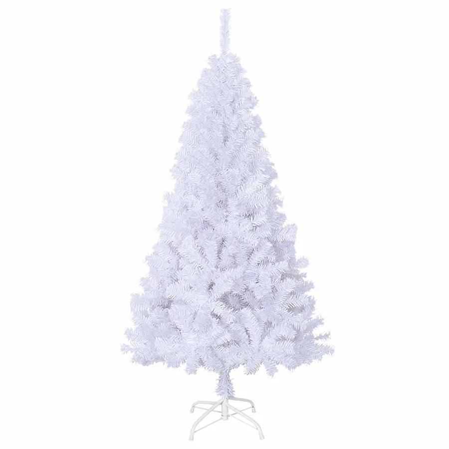 Sapin de Noël artificiel avec 150 LED Blanc 120 cm PVC et Acier - 5