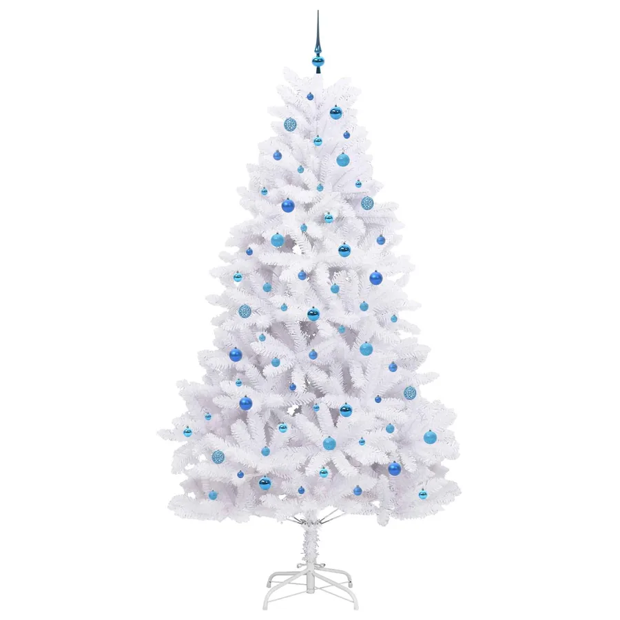 Sapin de Noël Artificiel à Branches Articulées Blanc 240 cm - 4