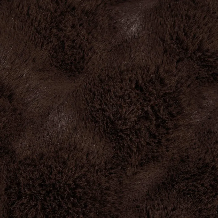 Couverture antidérapante en fausse de lapin Olite 4 pcs Camel - 8