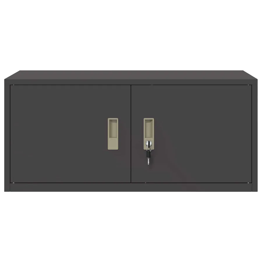 Armoire de rangement Noir 90 x 40 x 40 cm Acier - 6