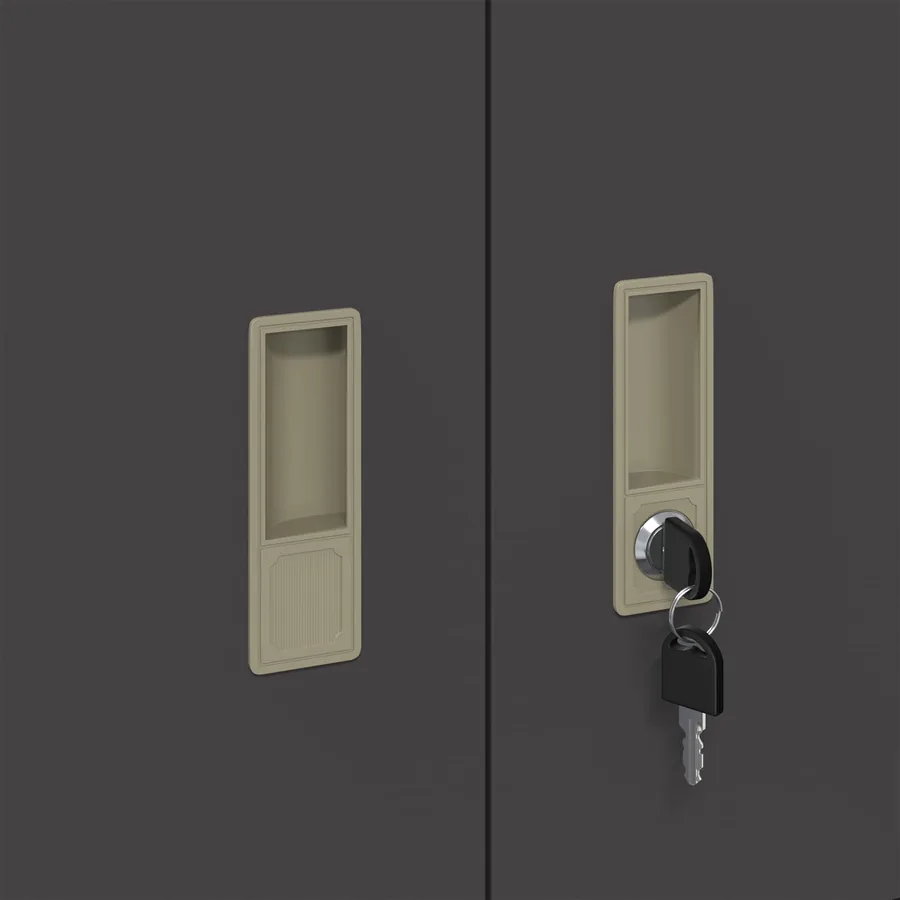 Armoire de rangement Noir 90 x 40 x 40 cm Acier - 9