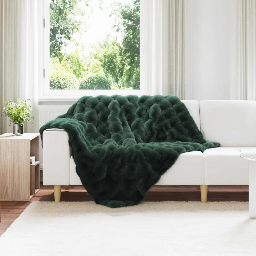 Couverture antidérapante en fausse de lapin Olite 4 pcs