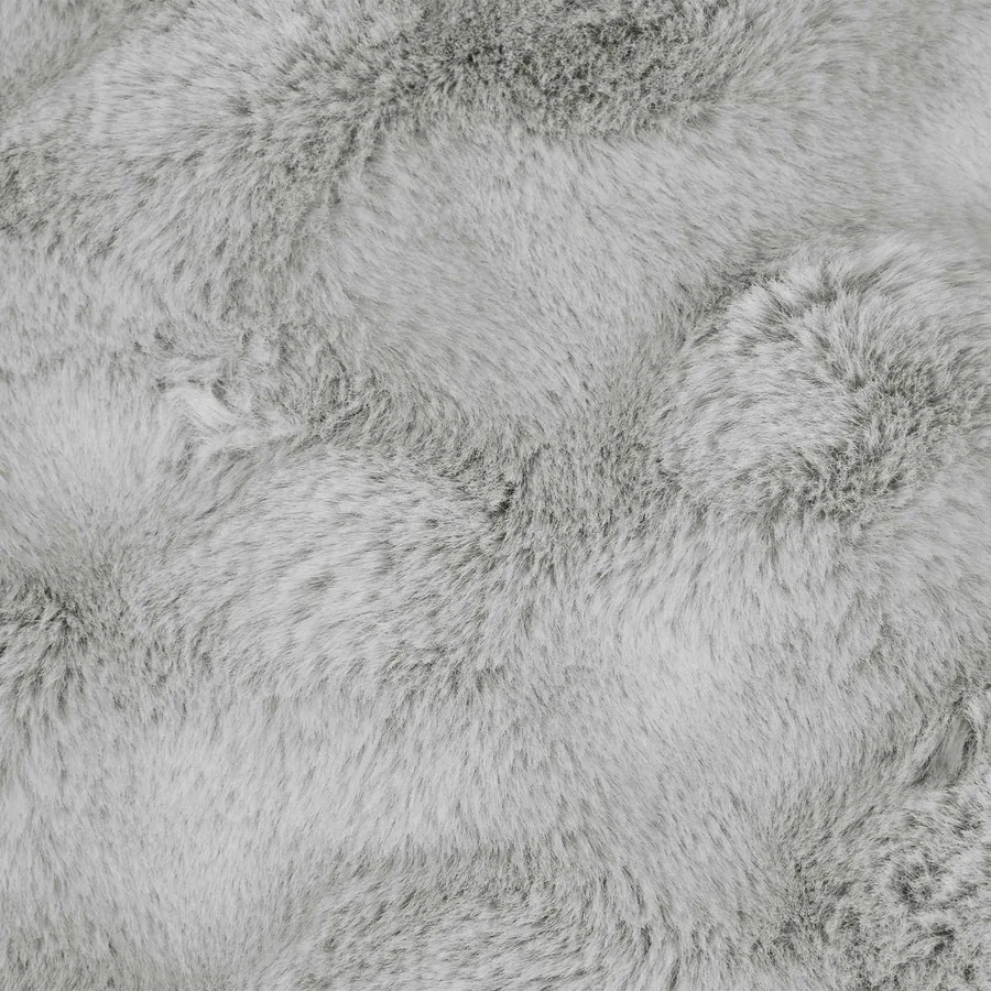 Couverture antidérapante en fausse de lapin Olite 4 pcs Gris - 10