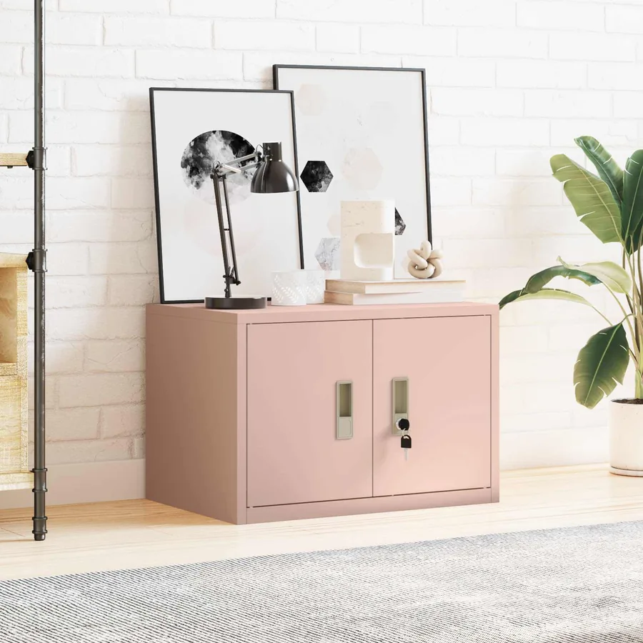 Armoire de rangement Rose 60 x 40 x 40 cm Acier - 4