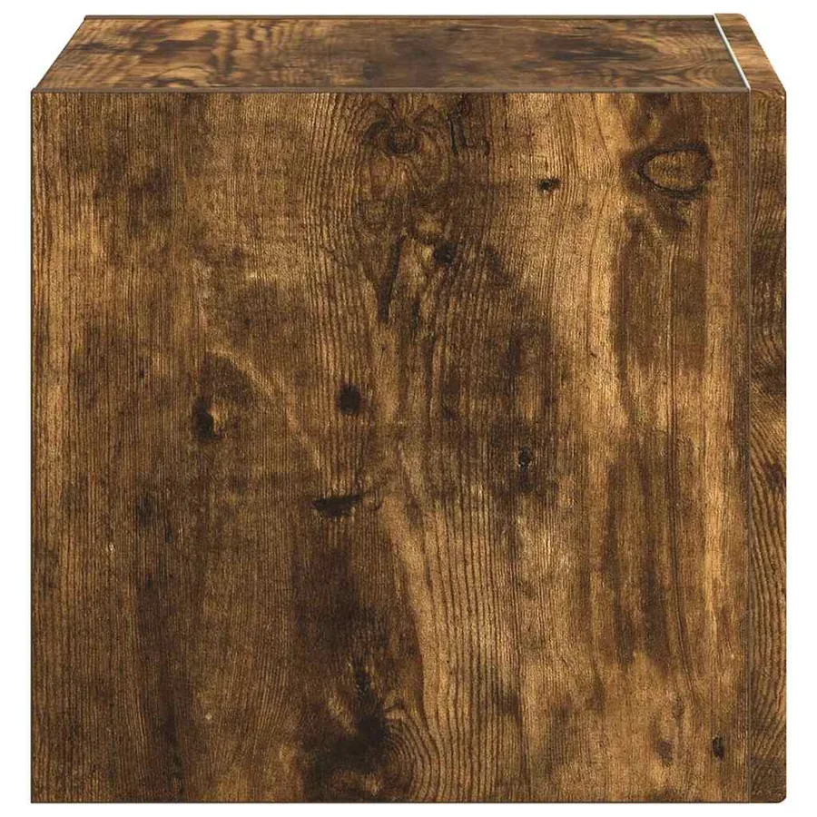 Meuble TV mural Chêne fumé 39 x 31 x 29,5 cm Bois d'ingénierie - 7