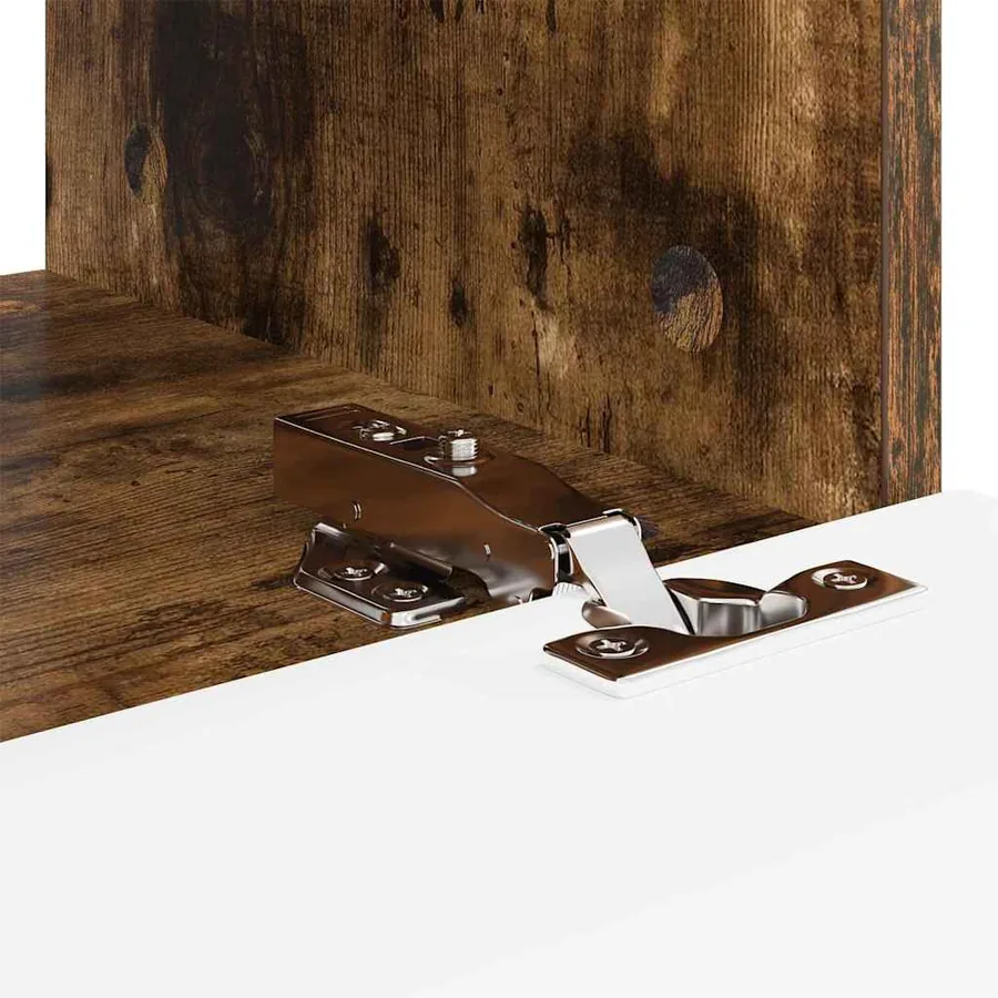 Meuble TV mural Chêne fumé 39 x 31 x 29,5 cm Bois d'ingénierie - 8