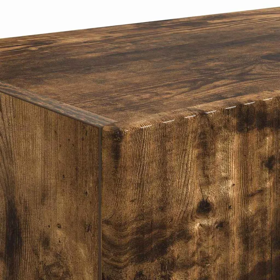 Meuble TV mural Chêne fumé 39 x 31 x 29,5 cm Bois d'ingénierie - 9