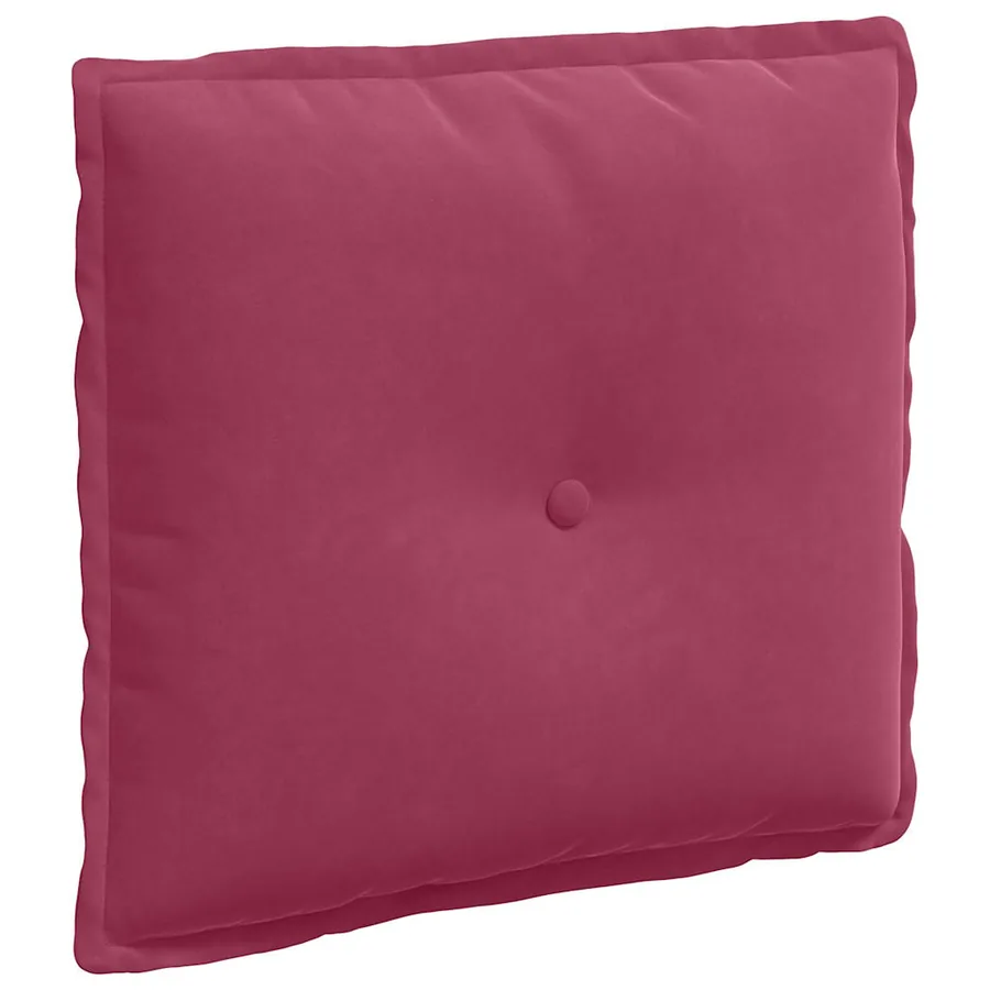 Coussin de Dos Bordeaux 50 x 45 cm Tissu en velours côtelé - 2