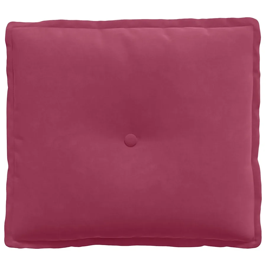 Coussin de Dos Bordeaux 50 x 45 cm Tissu en velours côtelé - 5