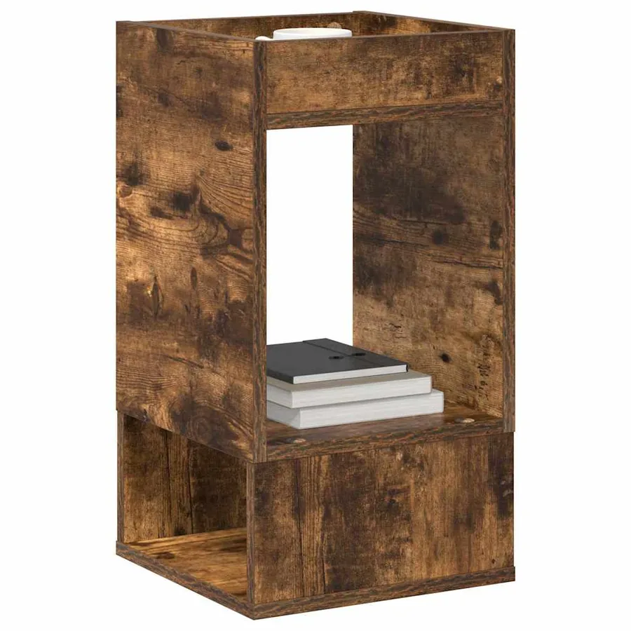 Table d'appoint 2 pcs Chêne fumé 30 x 30 x 56 cm - 3