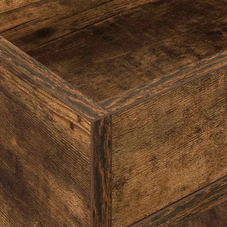 Table d'appoint 2 pcs Chêne fumé 30 x 30 x 56 cm - 9