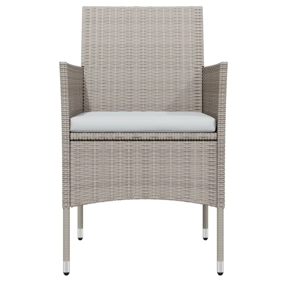 Ensemble à manger de jardin coussins 5 pcs Beige/noir - 4