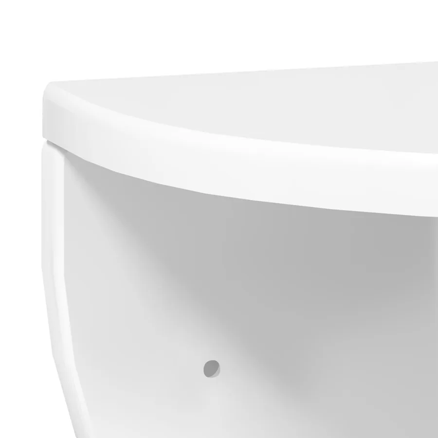 Étagère Murale 2 pcs Blanc brillant 38 x 19 x 19 cm - 9