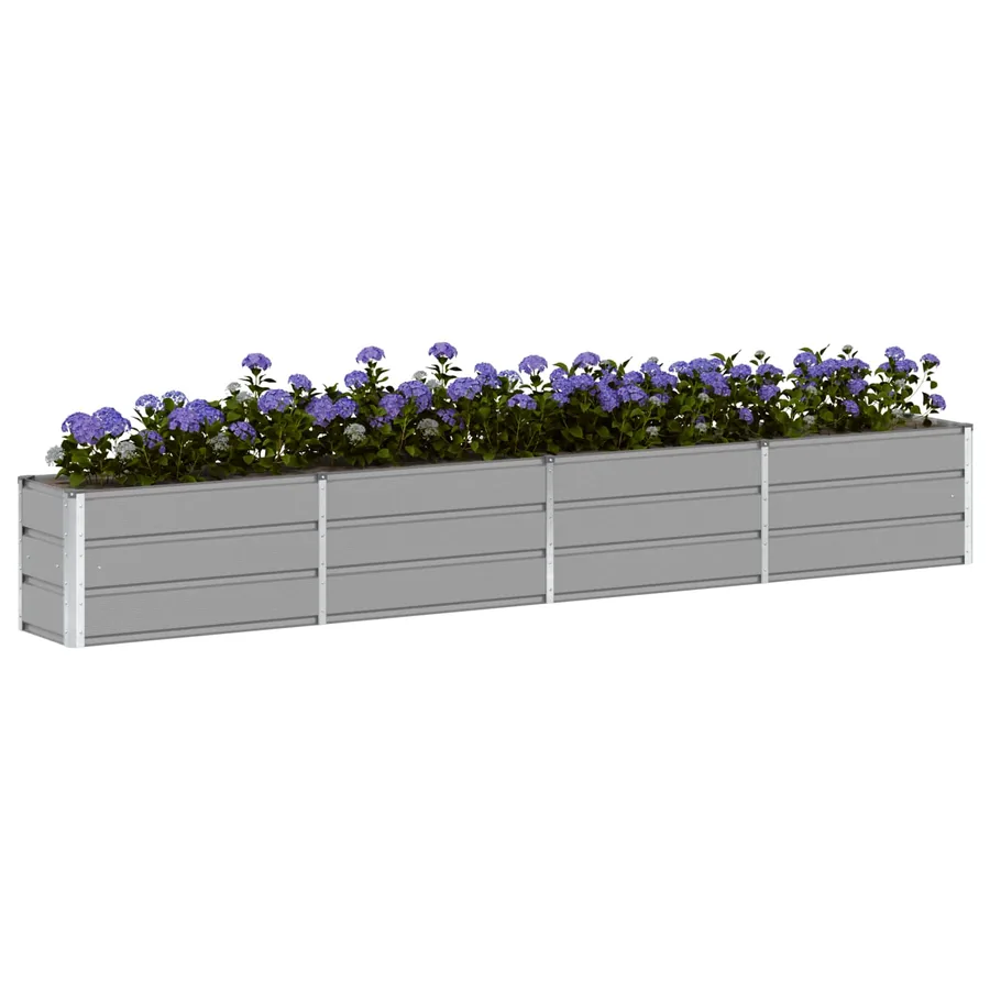 Jardinière Gris clair 320 x 40 x 45 cm Acier - 3