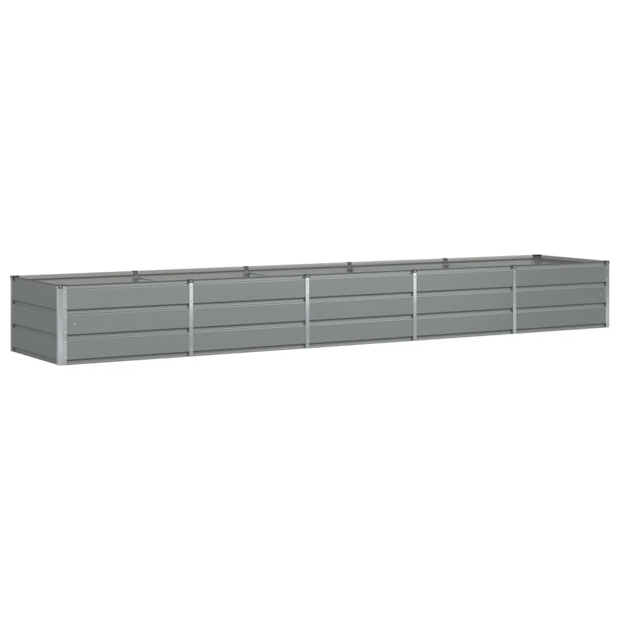 Jardinière Gris clair 400 x 80 x 45 cm Acier - 2