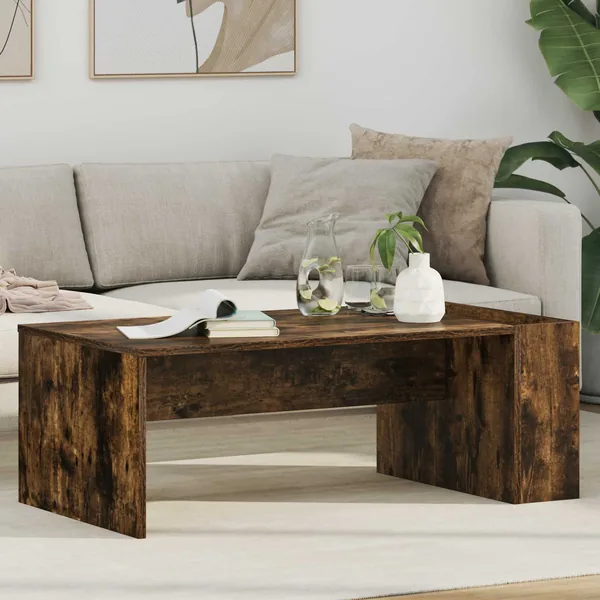 Table basse Chêne fumé 95 x 50 x 34 cm Bois d'ingénierie
