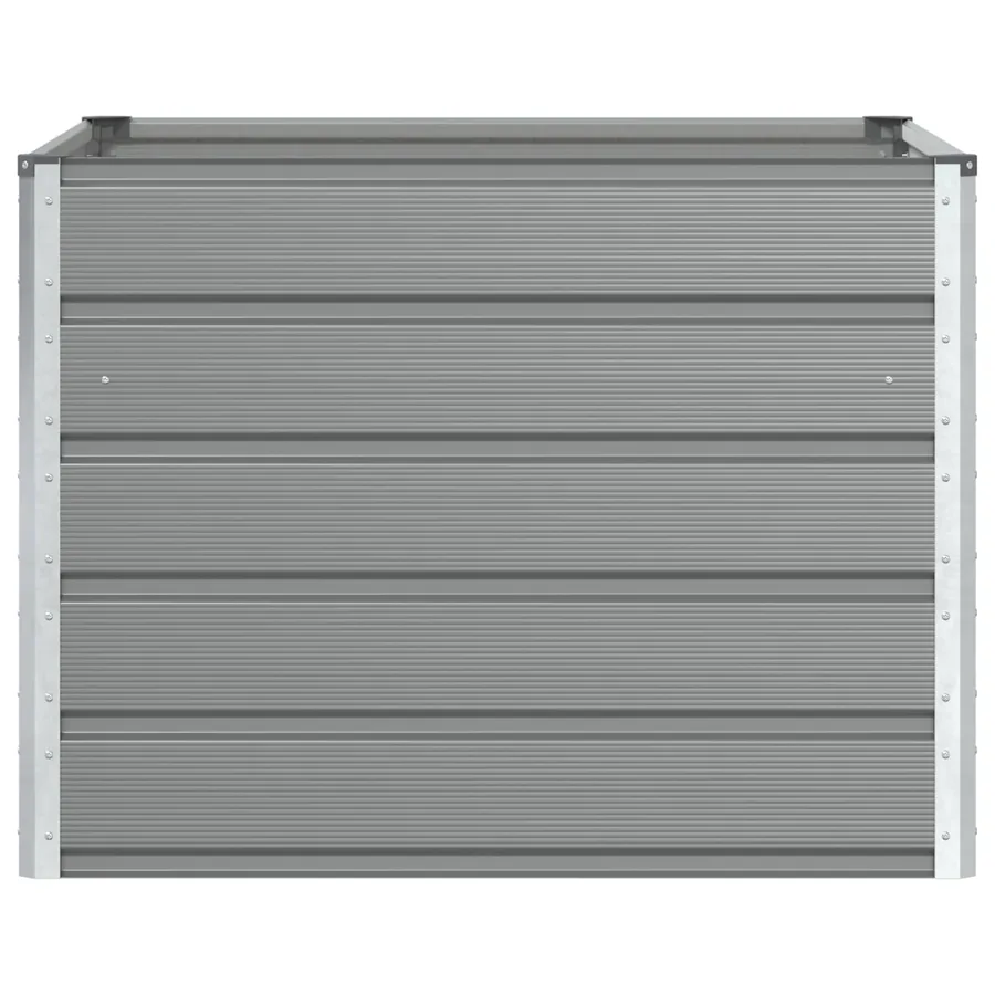 Jardinière Gris clair 100 x 100 x 75 cm Acier - 4