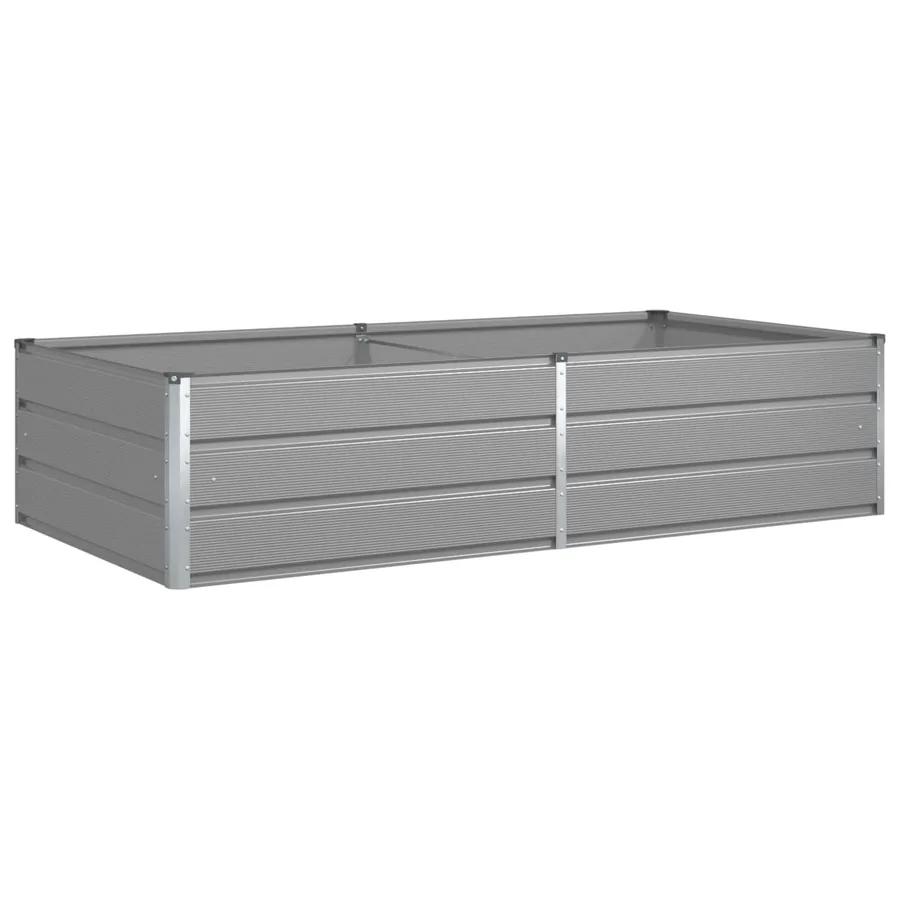 Jardinière Gris clair 195 x 100 x 45 cm Acier galvanisé - 2