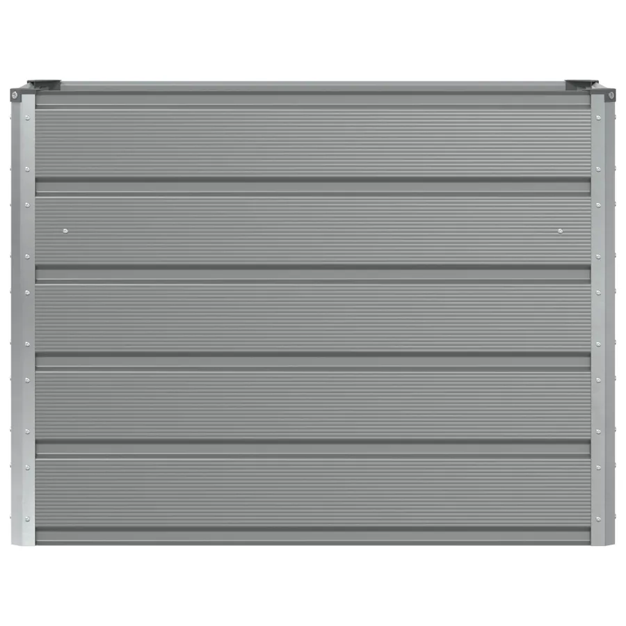 Jardinière Gris clair 100 x 40 x 75 cm Acier - 4