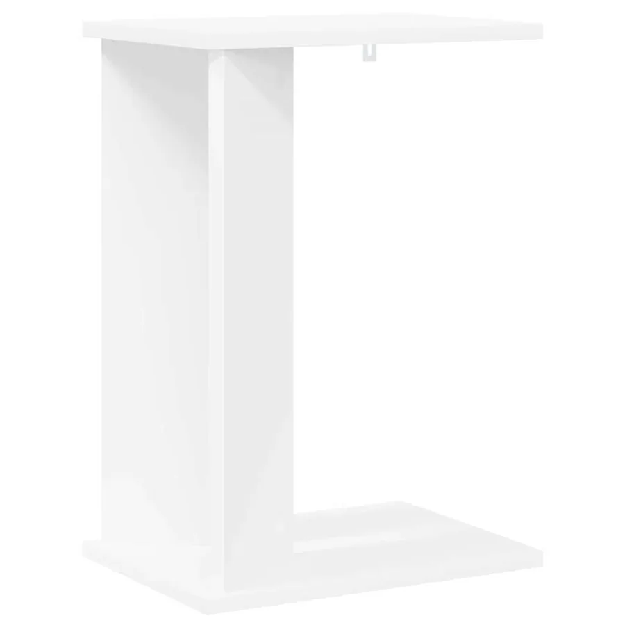 Table d'appoint Blanc 35 x 25 x 50 cm Bois d'ingénierie - 2