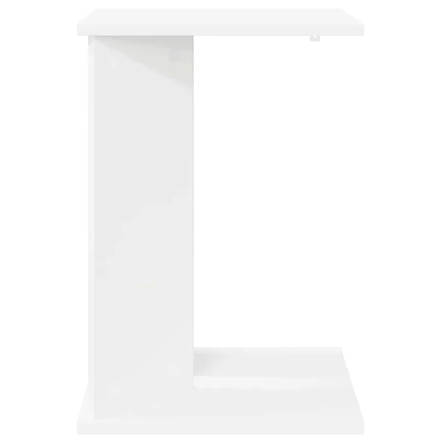 Table d'appoint Blanc 35 x 25 x 50 cm Bois d'ingénierie - 5