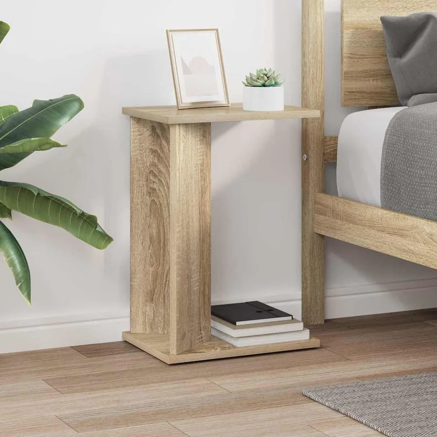 Table d'appoint Chêne Sonoma 35 x 25 x 50 cm Bois d'ingénierie - 4