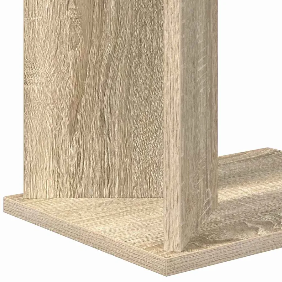 Table d'appoint Chêne Sonoma 35 x 25 x 50 cm Bois d'ingénierie - 9