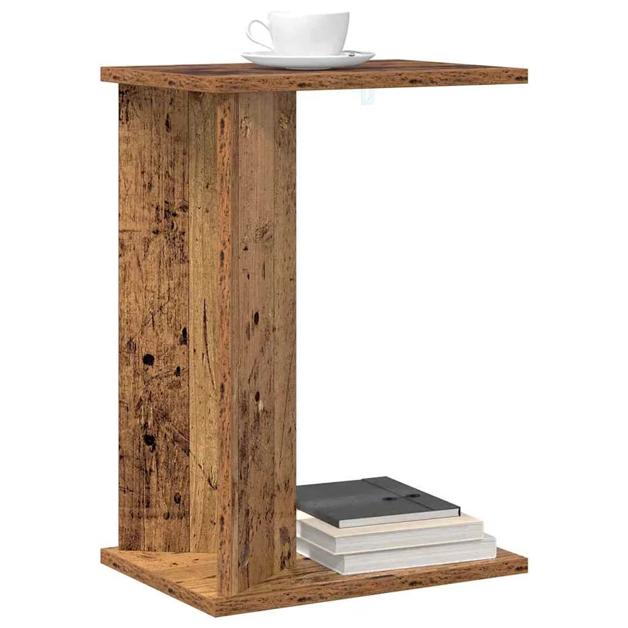 Table d'appoint Bois ancien 35 x 25 x 50 cm Bois d'ingénierie - 3