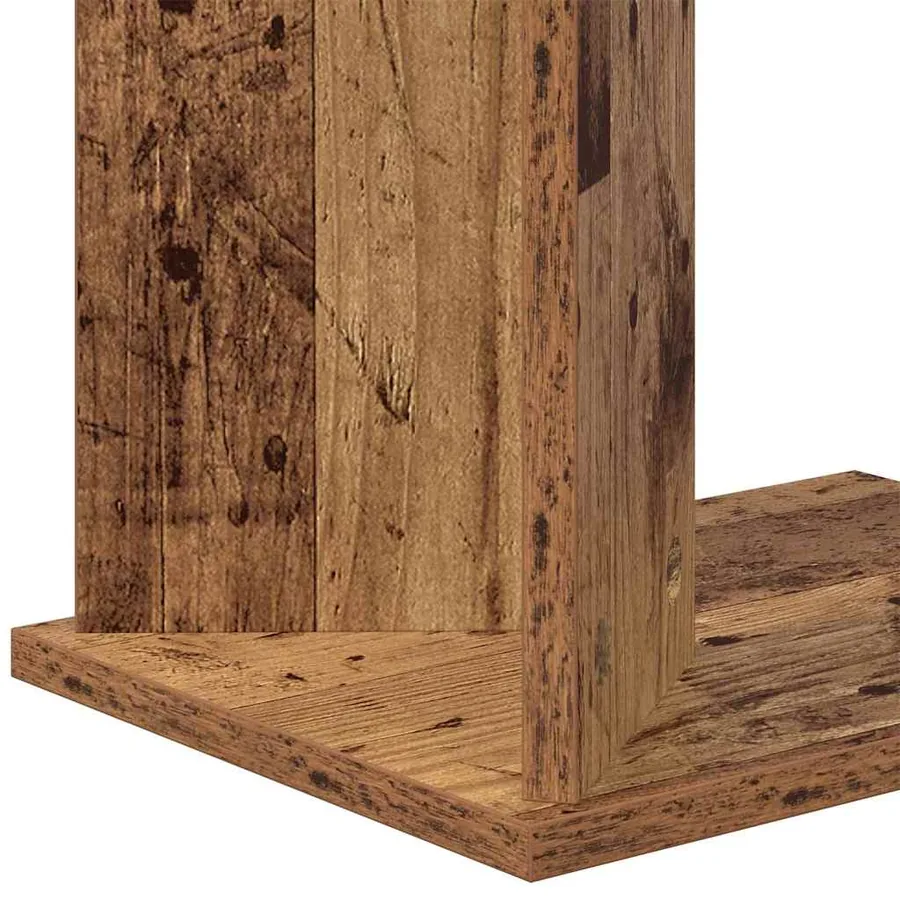 Table d'appoint Bois ancien 35 x 25 x 50 cm Bois d'ingénierie - 9