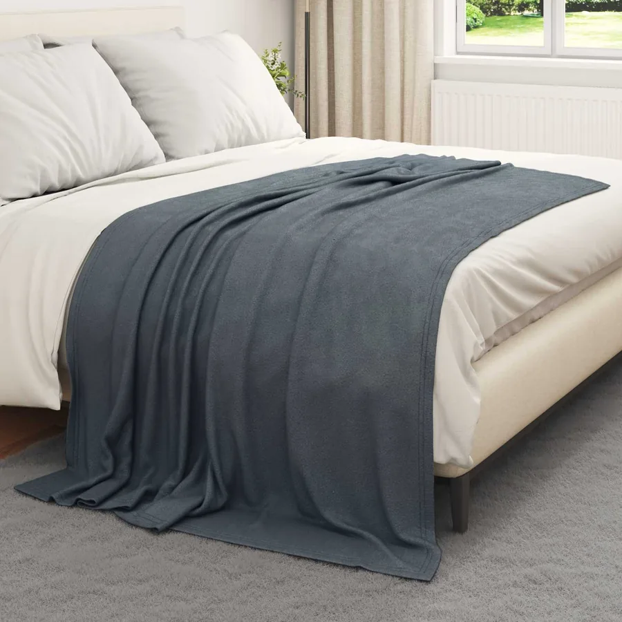 Jeté Gris foncé 200 x 150 cm Toison - 3